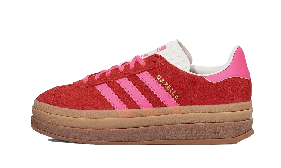 ✓ Adidas Gazelle Bold Collegiate Red Lucid Pink (IH7496)