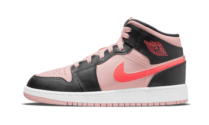 ✓ Air Jordan Mid Black Pink Crimson (554725-604) AFTERMATH