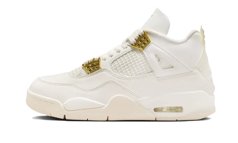 Air Jordan 4 Sail Metallic Gold AQ9129 170 AFTERMATH Aftermath