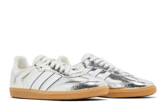 Samba OG Silver Metallic Cracked Leather - JR0035