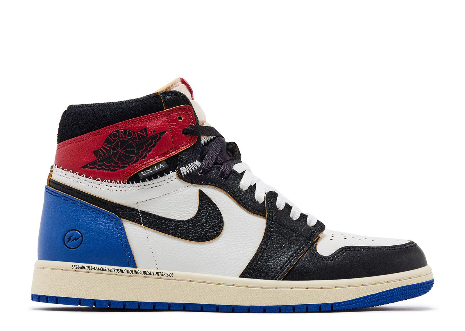Air Jordan 1 Retro High OG SP Fragment x Union LA Varsity Red Sport Royal - IO7847-002