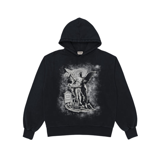 Aftermath Fallen Grace Hoodie Washed Black
