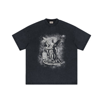 Aftermath Fallen Grace Tee Washed Black