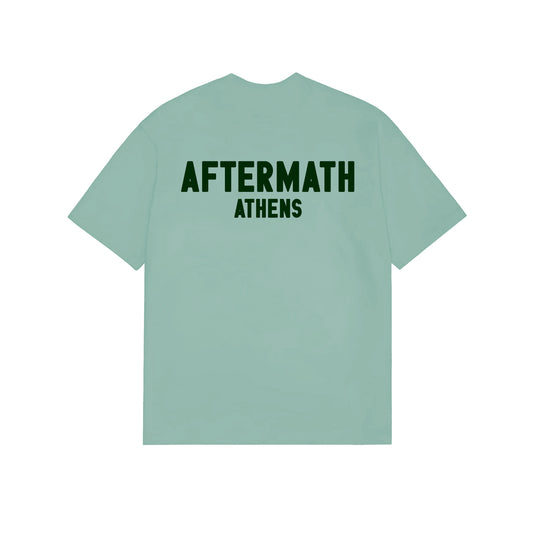 AFTERMATH ATHENS LOGO TEE JADE