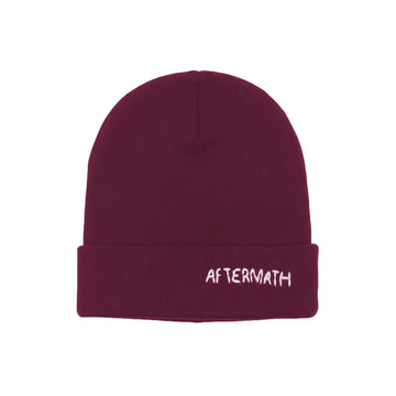 Aftermath Handstitched Logo Beanie Burgundy