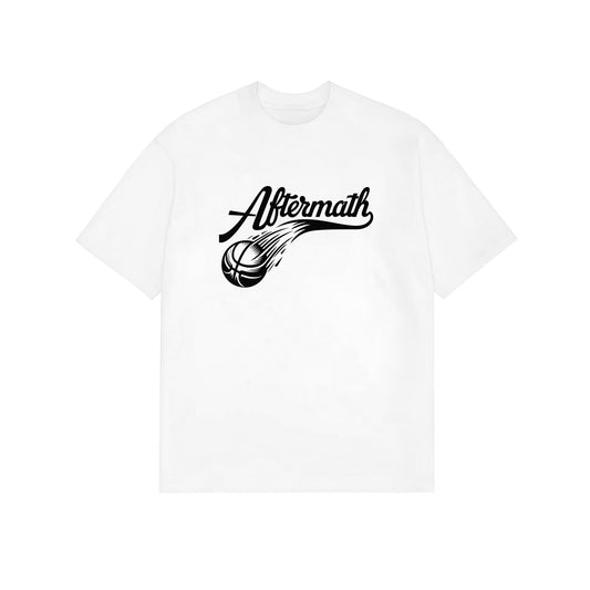 AFTERMATH BASKETBALL TEE WHITE