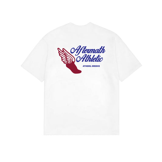 AFTERMATH ATHLETIC LOGO TEE WHITE