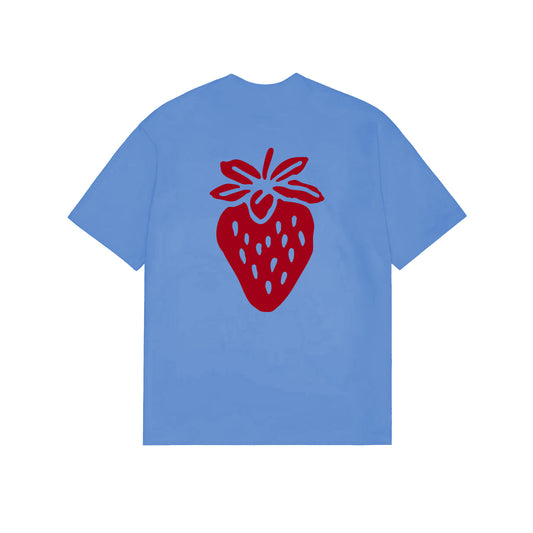AFTERMATH STRAWBERRY TEE BLUE