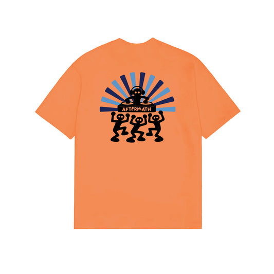 AFTERMATH DJ TEE ORANGE