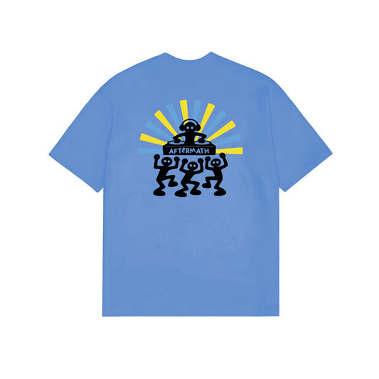 AFTERMATH DJ TEE BLUE