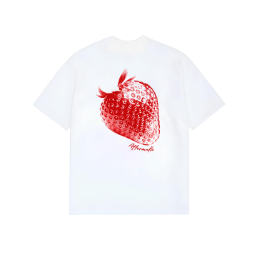 AFTERMATH STRAWBERRY TEE WHITE