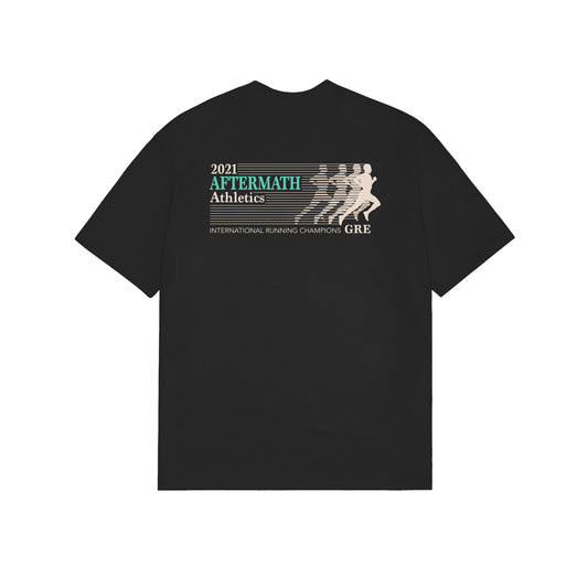 AFTERMATH ATHLETICS TEE BLACK