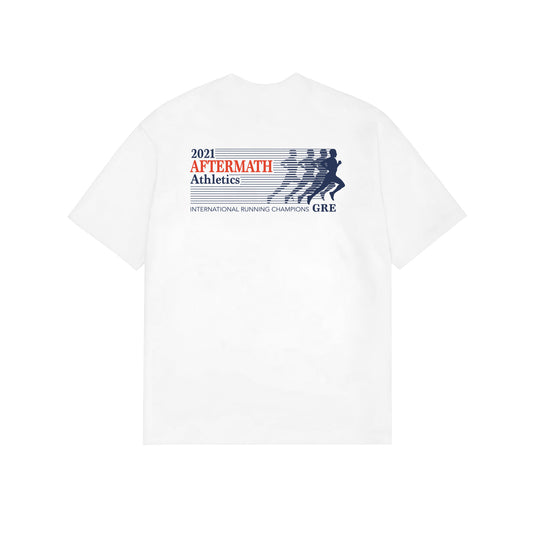 AFTERMATH ATHLETICS TEE WHITE