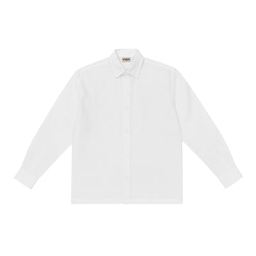 Aftermath Linen Shirt White-Blue
