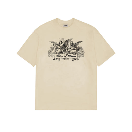 AFTERMATH ANGELS HARP TEE BEIGE