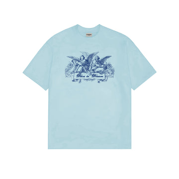 AFTERMATH ANGELS HARP TEE BLUE