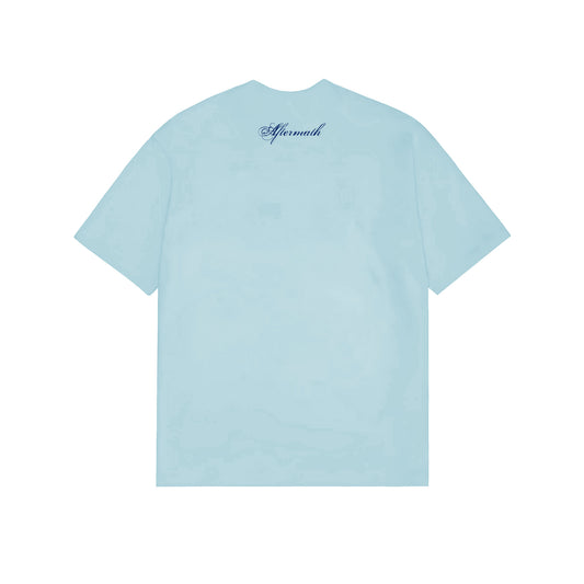 AFTERMATH ANGELS HARP TEE BLUE