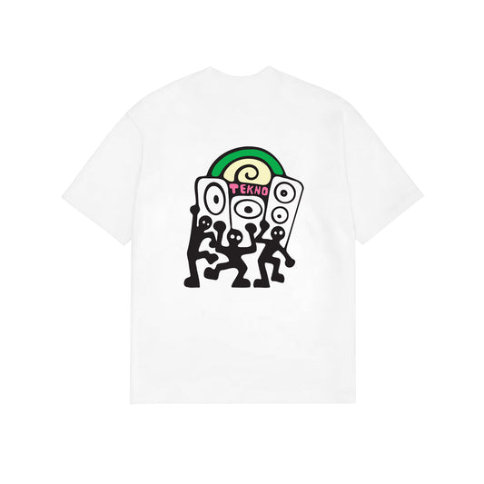 AFTERMATH TEKNO TEE WHITE