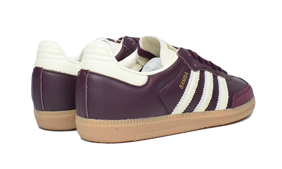 Adidas Samba OG Maroon Gold Metallic - ID0477