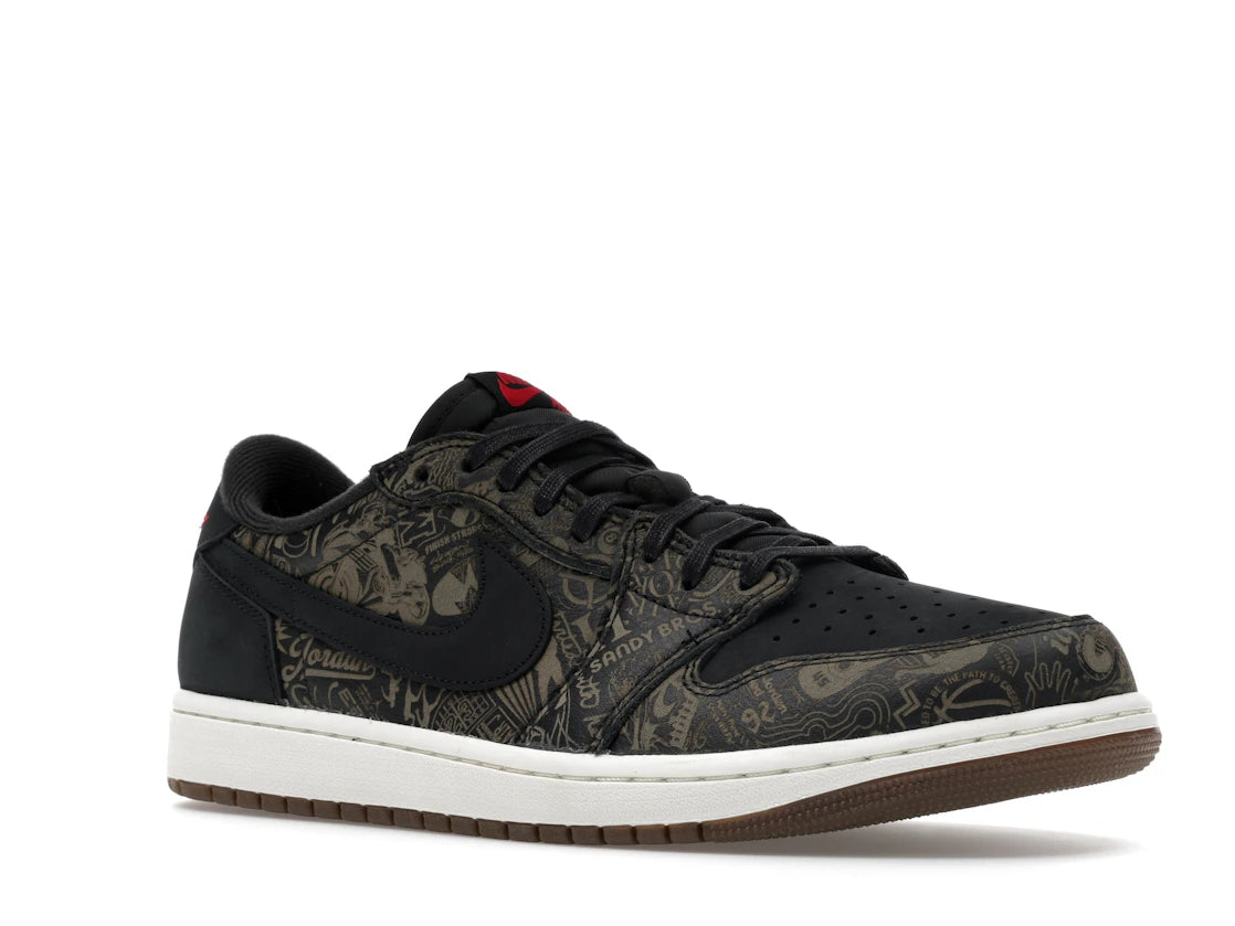 Air Jordan 1 Retro Low OG Laser Black University Red - IV6750-001