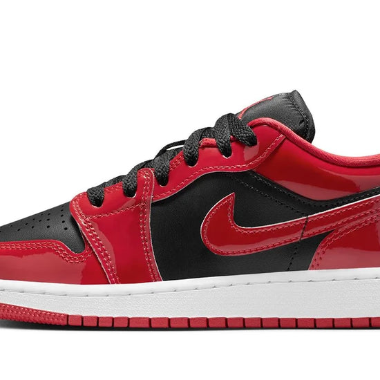 Air Jordan 1 Low SE Patent Bred Toe - HV4396-006