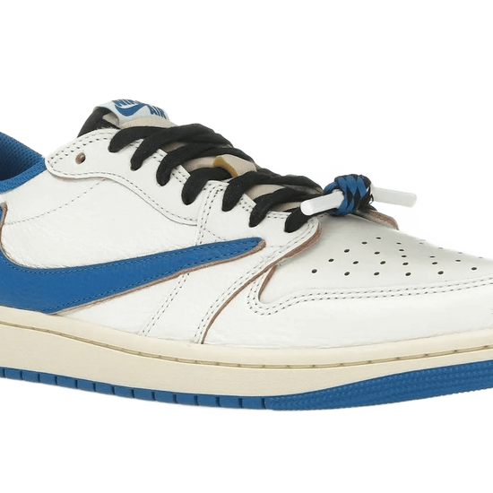 Air Jordan 1 Retro Low OG SP Fragment x Travis Scott Sail Military Blue - DM7866-104