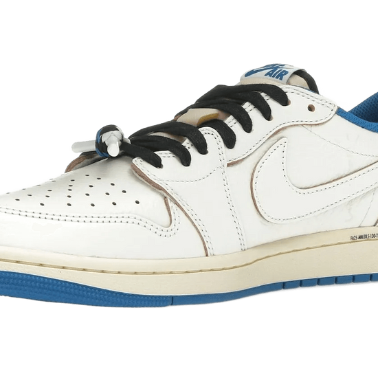 Air Jordan 1 Retro Low OG SP Fragment x Travis Scott Sail Military Blue - DM7866-104