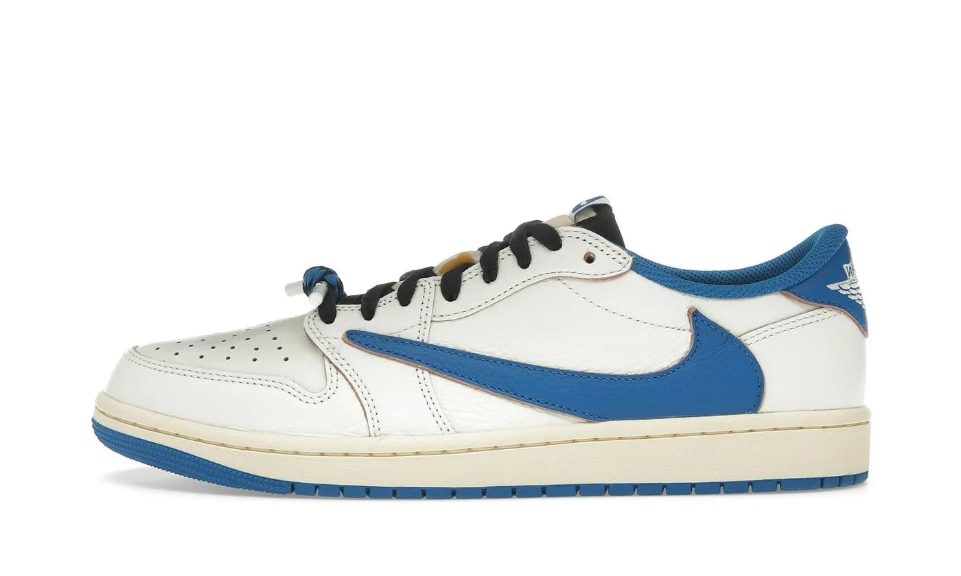 Air Jordan 1 Retro Low OG SP Fragment x Travis Scott Sail Military Blue - DM7866-104