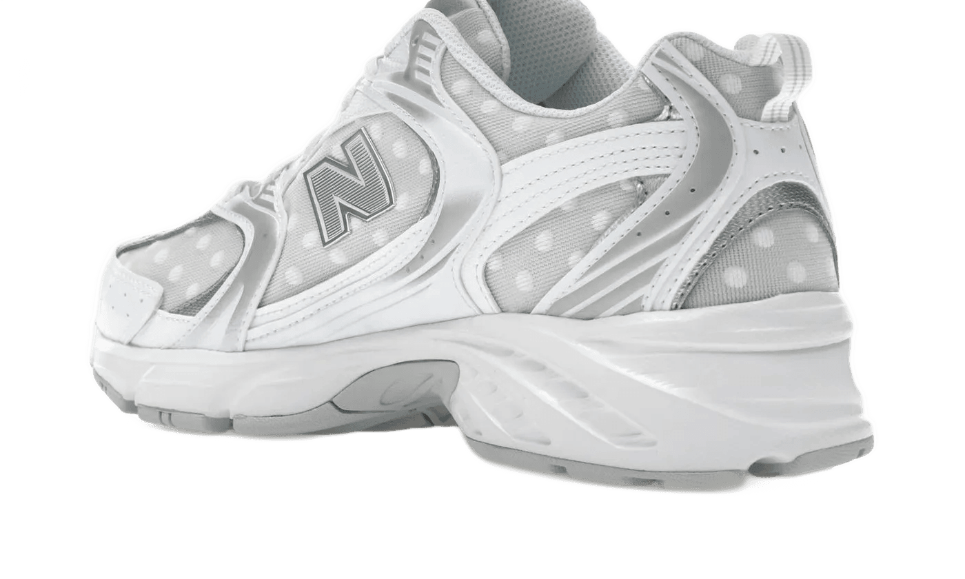 530 Silver Metallic Polka Dots - U530HFW