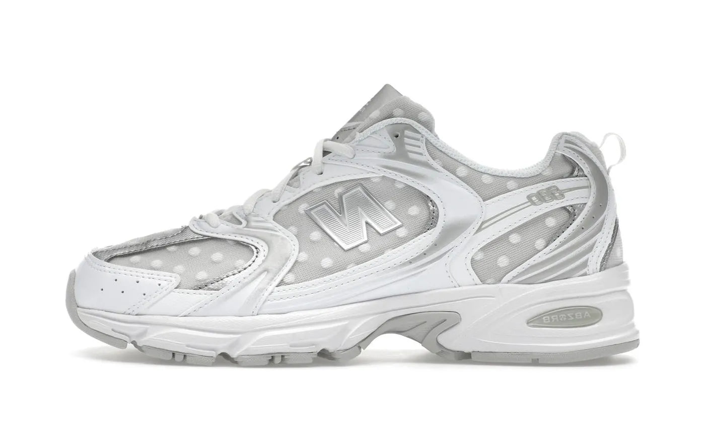 530 Silver Metallic Polka Dots - U530HFW