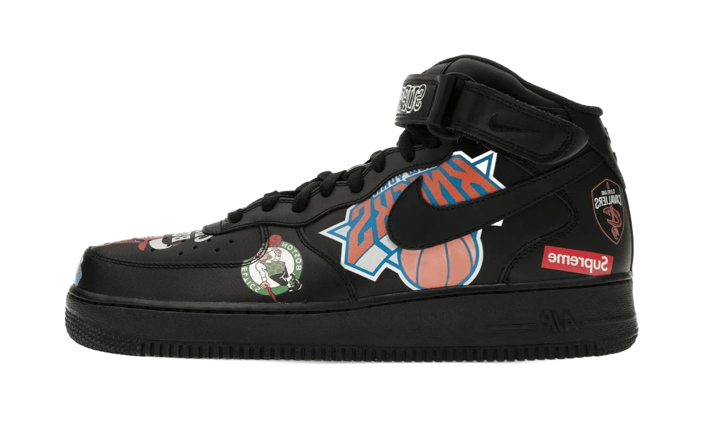 Air Force 1 Mid Supreme NBA Black - AQ8017-001