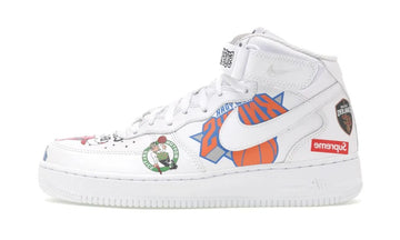 Air Force 1 Mid Supreme NBA White - AQ8017-100