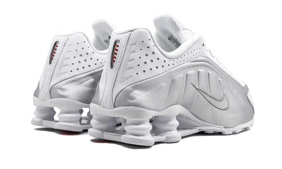 Nike Shox R4 White Metallic Silver - AR3565-101