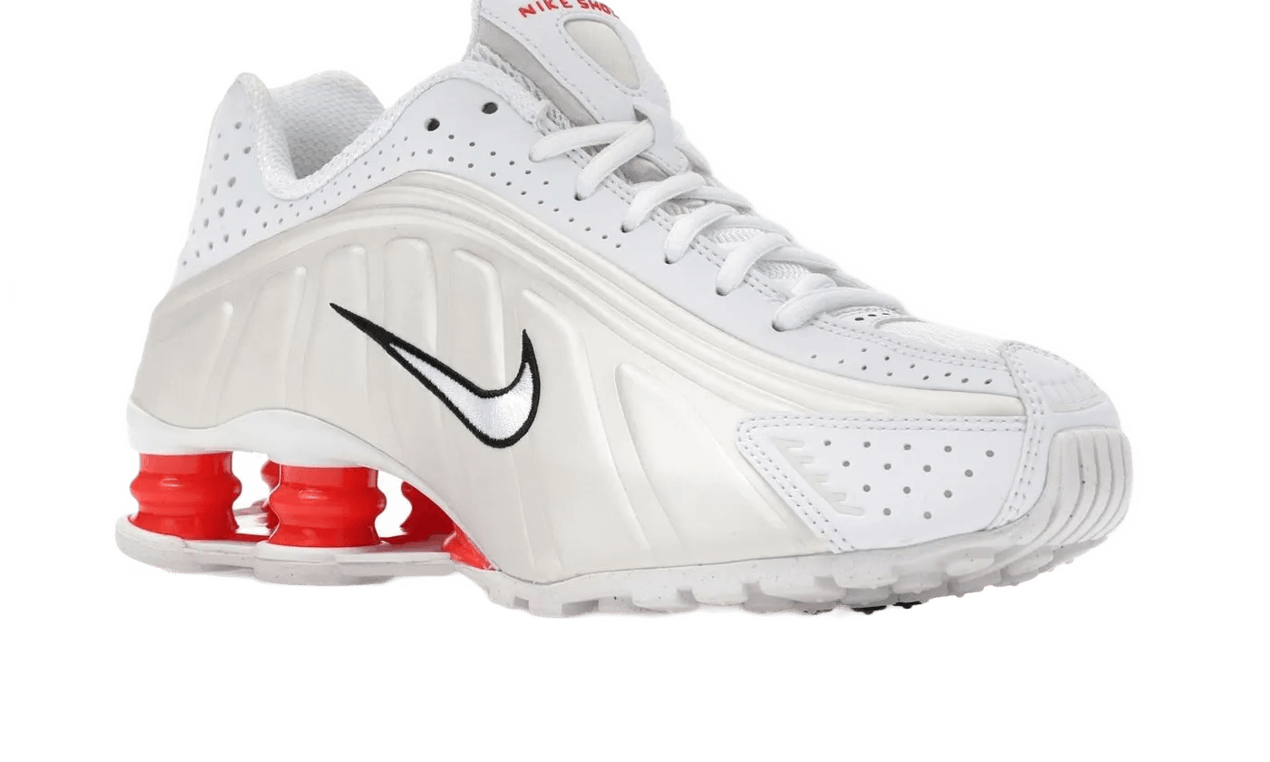 Shox R4 White Phantom Picante Red - AR3565-103