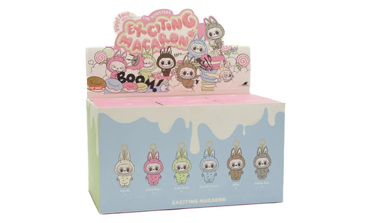 Pop Mart Labubu The Monsters Exciting Macarons Vinyl Plush Sealed Case (6 Blind Boxes)