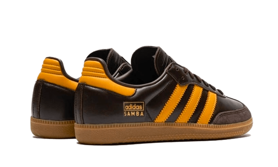 Adidas Samba OG Dark Brown Yellow - IG6174