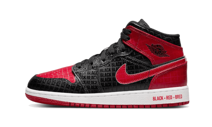 Air Jordan Air Jordan 1 Mid Bred Text - DM9650-001