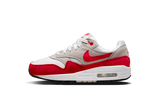 Nike Air Max 1 White University Red Enfant - 555766-146