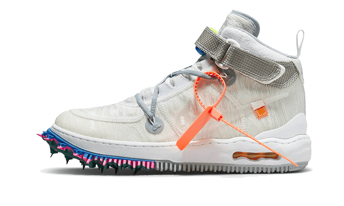 Nike Air Force 1 Mid Off-White Clear White - DO6290-001 / DO6290-100