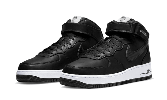 Nike Air Force 1 Mid Stussy All Black - DJ7840-001
