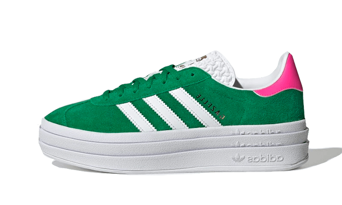 Adidas Gazelle Bold Green Lucid Pink - IG3136