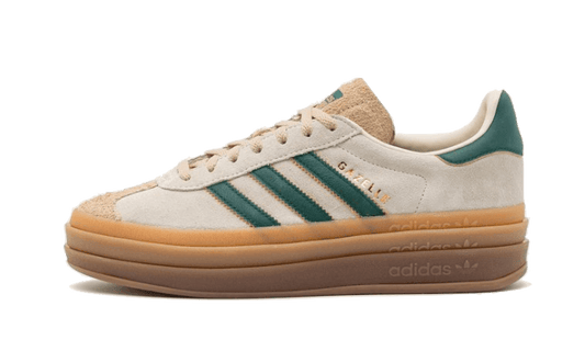 Adidas Gazelle Bold Magic Beige Collegiate Green - ID7056