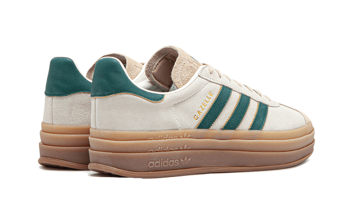 Adidas Gazelle Bold Magic Beige Collegiate Green - ID7056