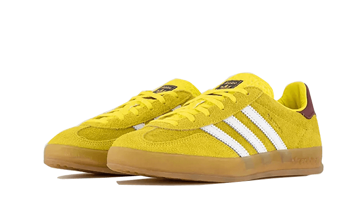 Adidas Gazelle Indoor Bright Yellow Burgundy - IE7003