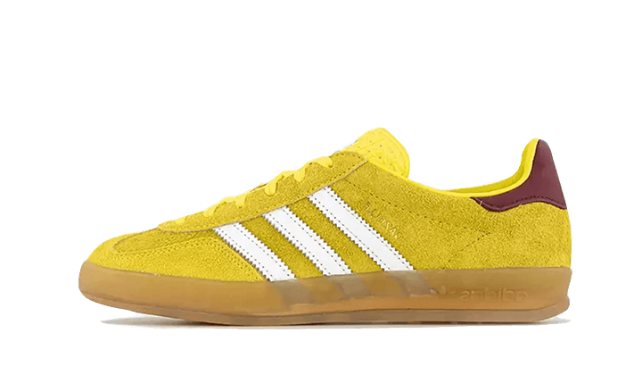 Adidas Gazelle Indoor Bright Yellow Burgundy - IE7003