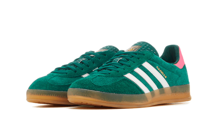 Adidas Gazelle Indoor Collegiate Green Lucid Pink - IG5929