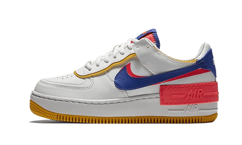 Nike Air Force 1 Shadow White Flash Crimson Astronomy Blue - CI0919-105