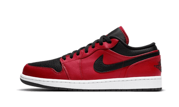 Air Jordan Air Jordan 1 Low Reverse Bred Pebbled Swoosh - 553558-605