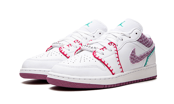 Air Jordan Air Jordan 1 Low White Light Bordeaux - DM9037-100