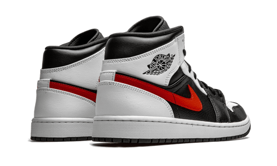 Air Jordan Air Jordan 1 Mid Black Chile Red White - 554724-075 / 554725-075